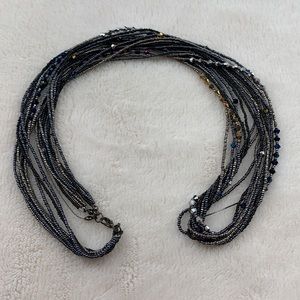 Multiple Strand Sparkle Long Necklace
